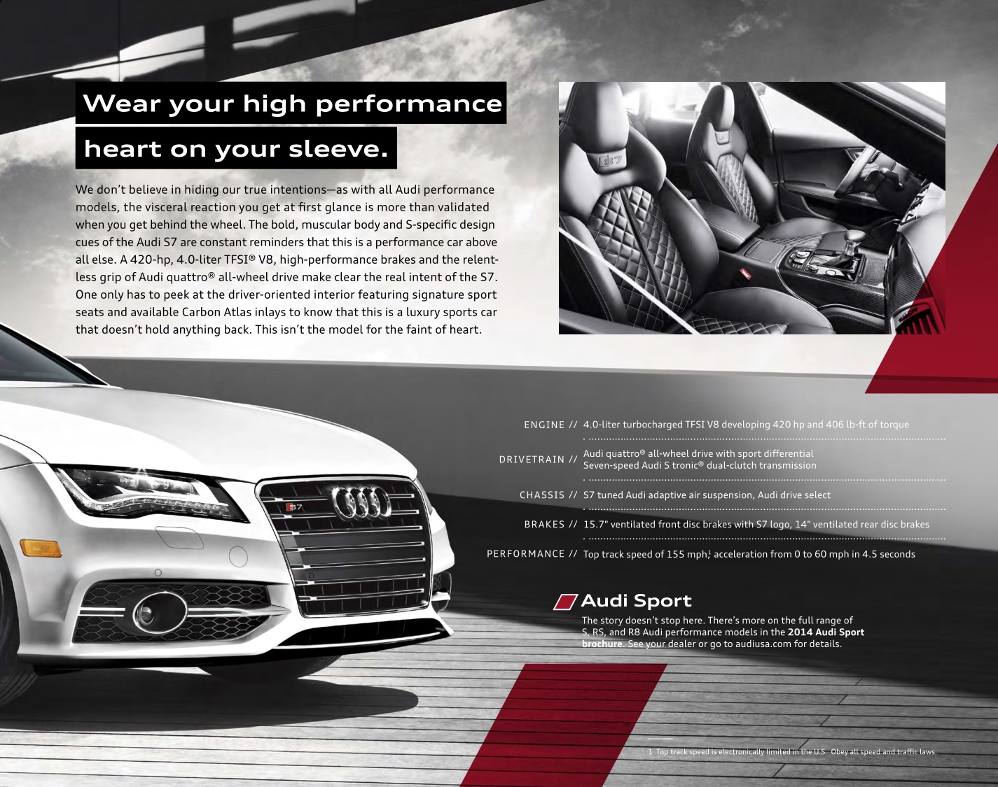 2014 Audi A7 Brochure Page 1